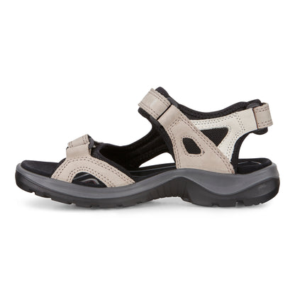 Ecco 069563 54695 Offroad Yucatan Atmosphere/Ice Taupe Black Velcro Sandals