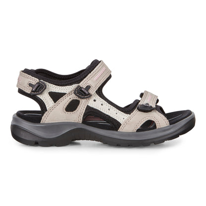 Ecco 069563 54695 Offroad Yucatan Atmosphere/Ice Taupe Black Velcro Sandals