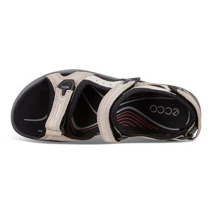 Ecco 069563 54695 Offroad Yucatan Atmosphere/Ice Taupe Black Velcro Sandals