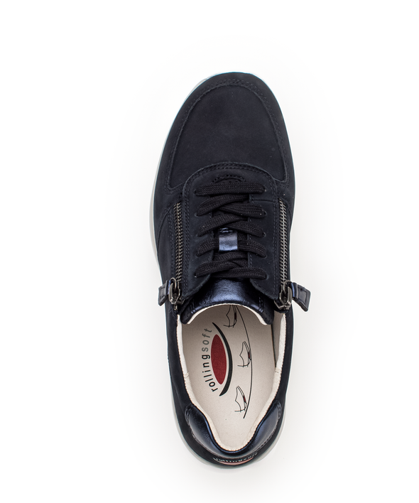 Gabor 06.968.46 Rollingsoft Navy Blue Sneakers with Zip