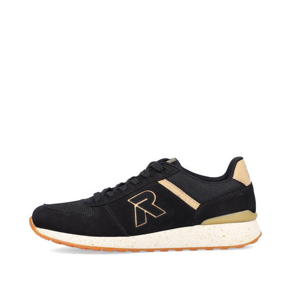 Rieker 07601-01 Evolution Black & Sand Sneakers