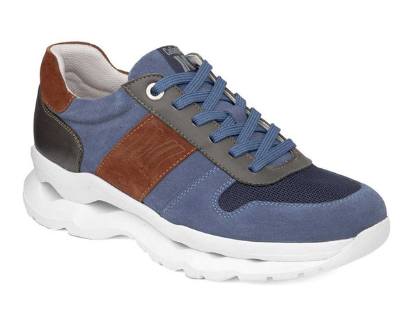Callaghan 17823 Blue, Tan & White Combi Sneakers