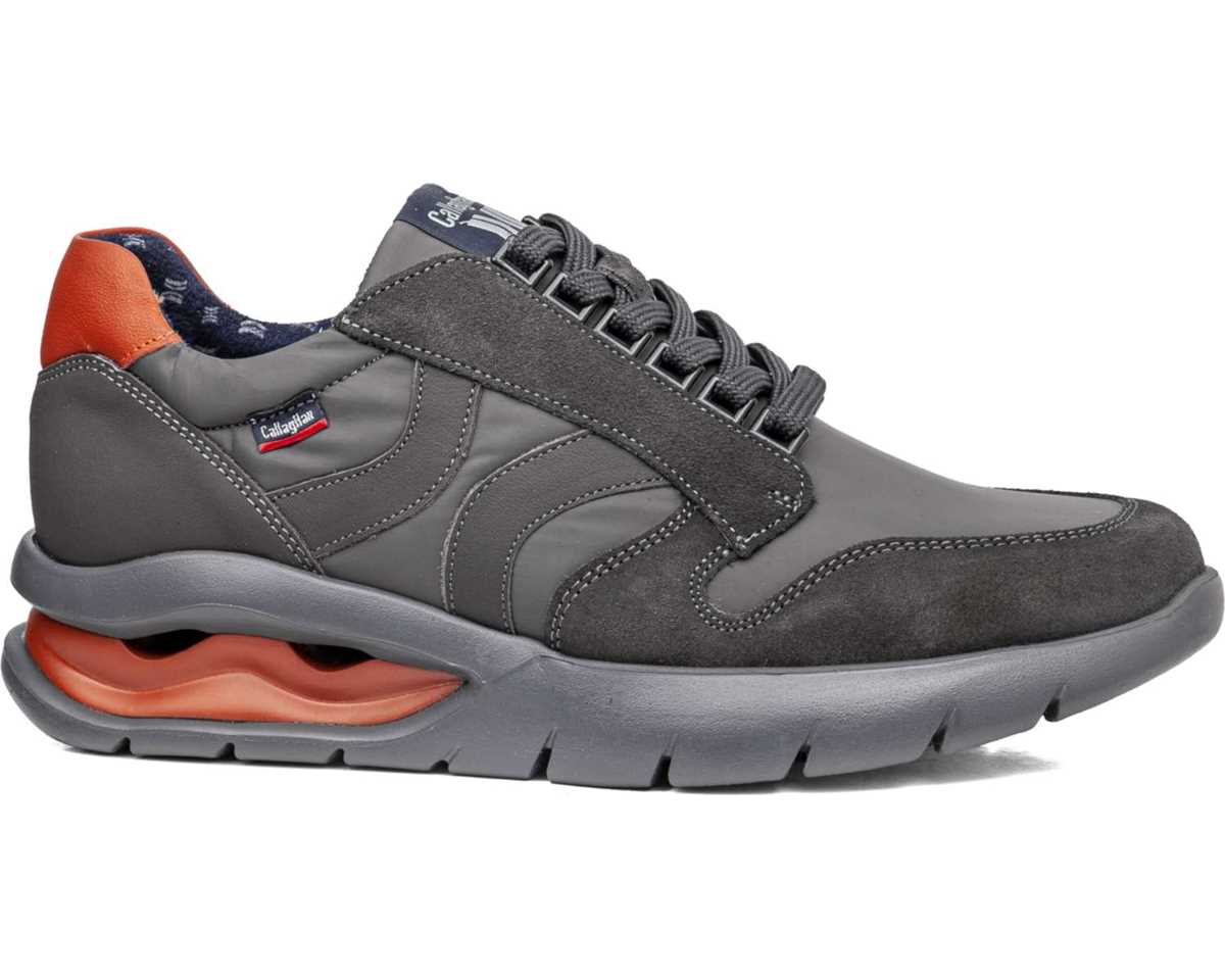 Callaghan 45405 Grey & Orange Lace Sneakers