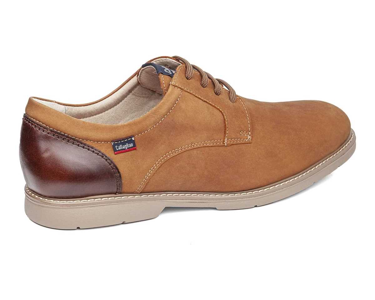 Callaghan 46700 Tan Suede Lace Shoes