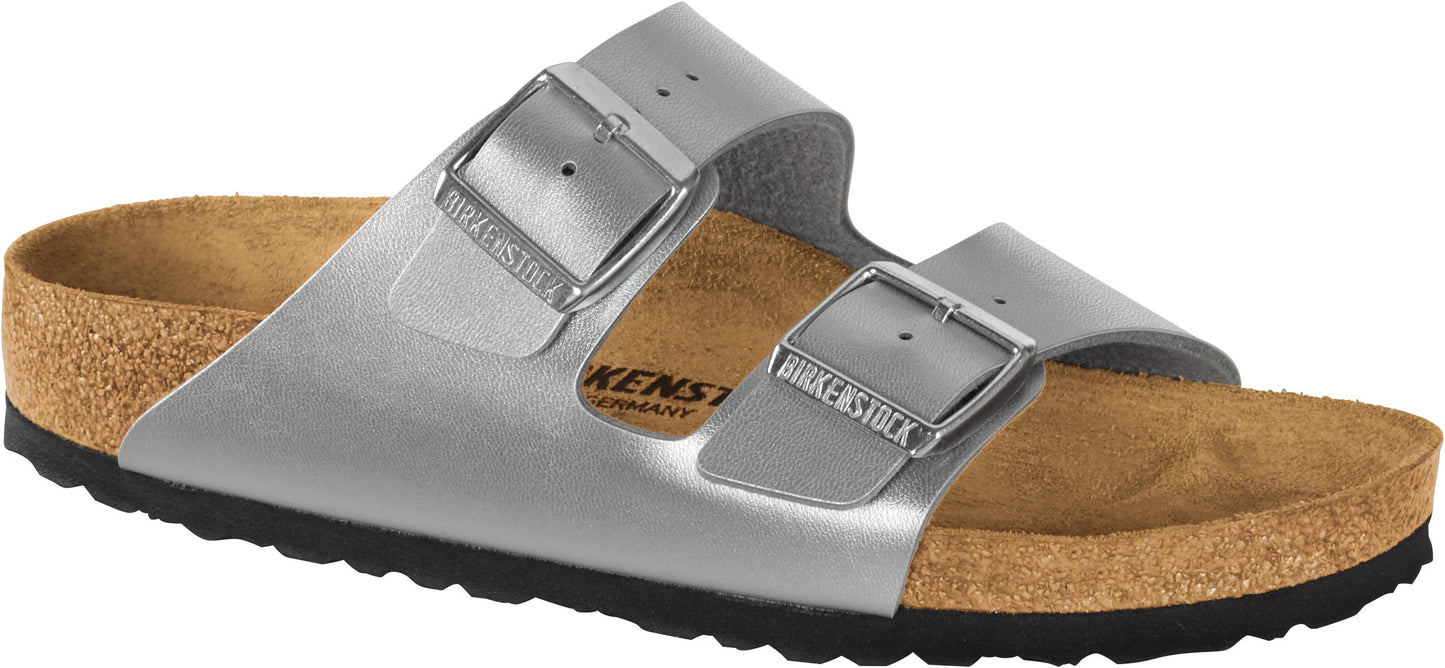 Birkenstock 1012283 Arizona BS Silver 2 Strap Sandals