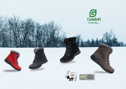 G Comfort 10163 Tex Ocean Navy Fur Boots
