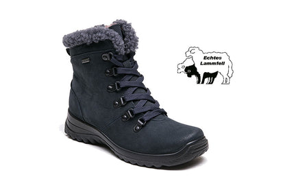 G Comfort 10163 Tex Ocean Navy Fur Boots