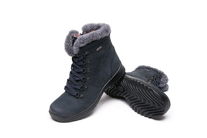 G Comfort 10163 Tex Ocean Navy Fur Boots