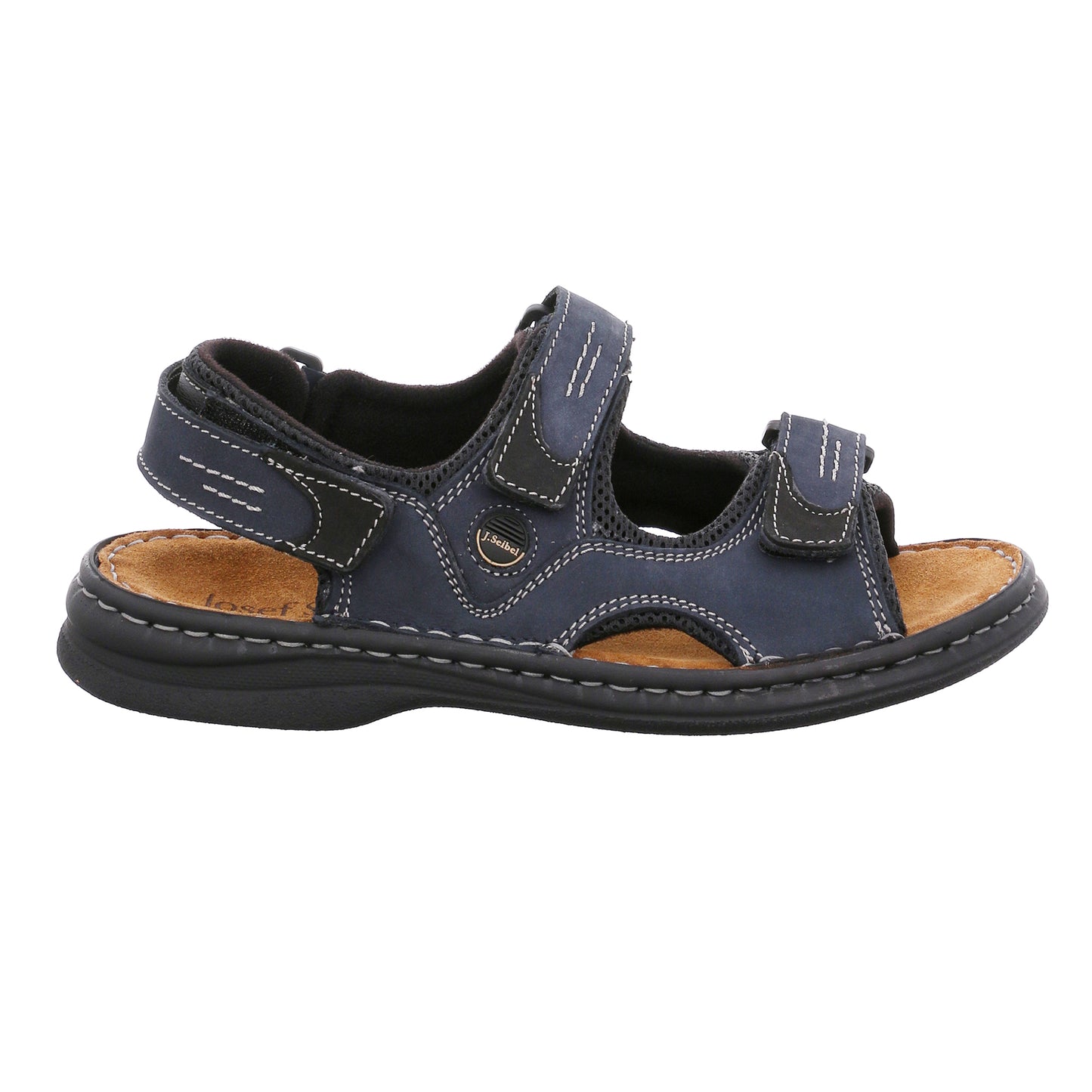 Josef Seibel 10236 11 582 Franklyn Ocean Blue/Black Velcro Sandals