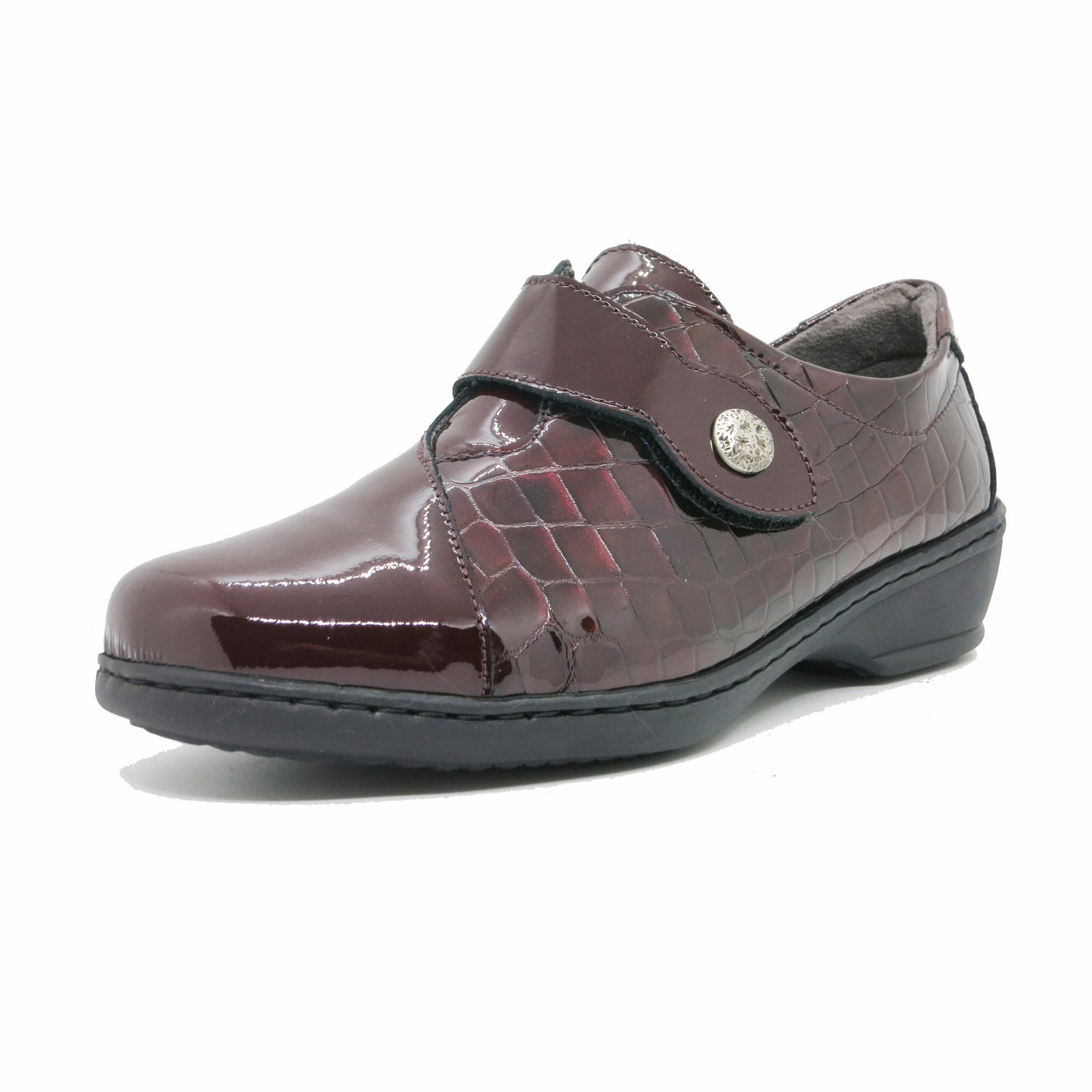 Notton 1061/2352 Wine Velcro Shoes