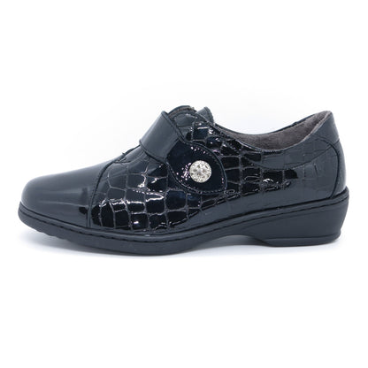 Notton 1061/2352 Black Velcro Shoes
