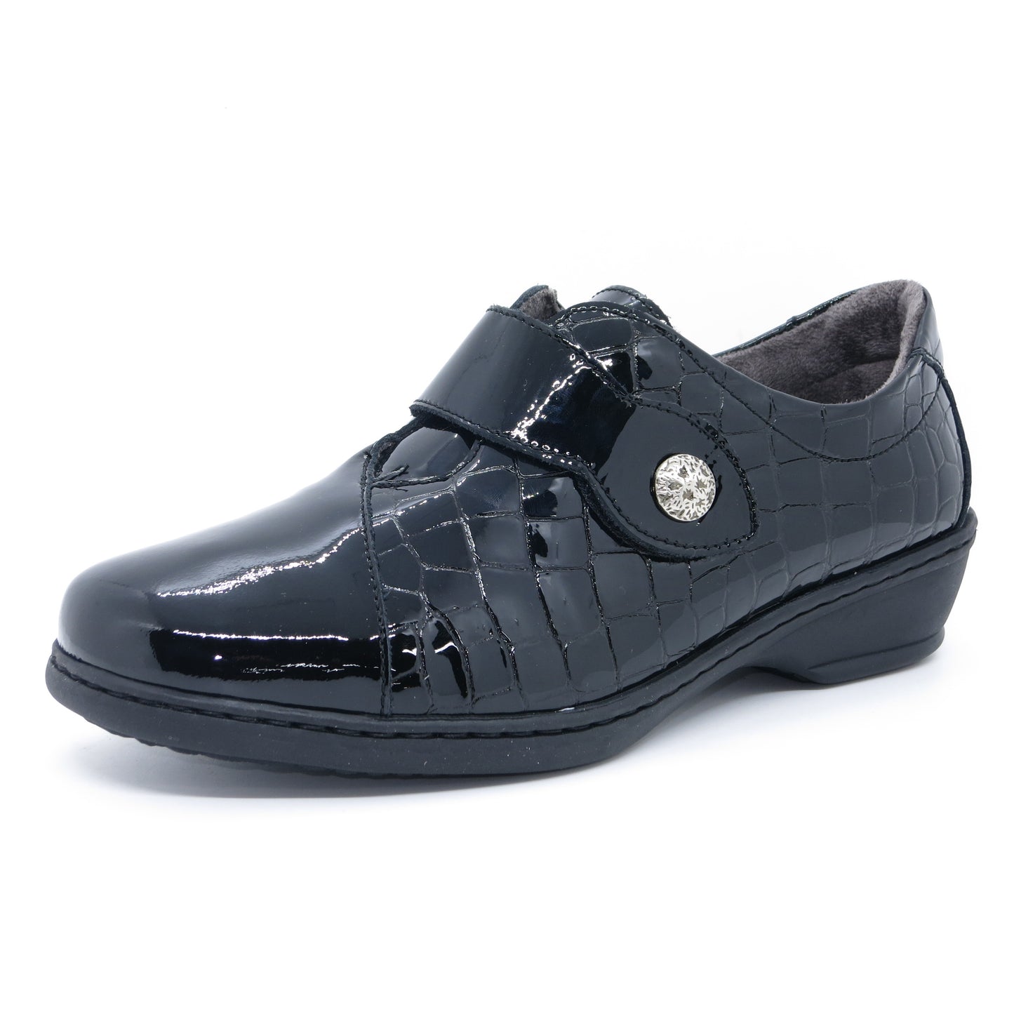 Notton 1061/2352 Black Velcro Shoes