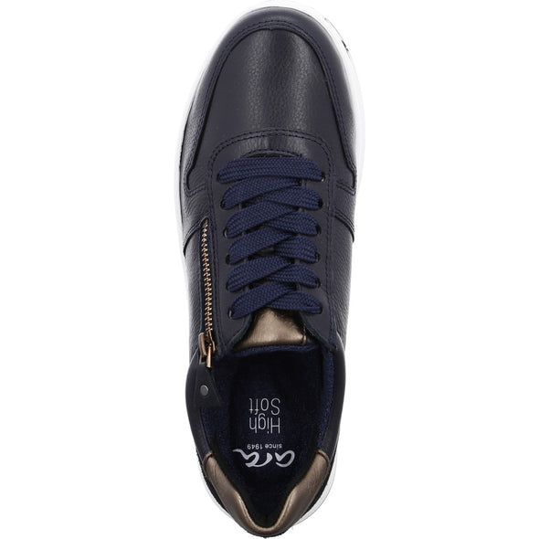 Ara 12-32440 15 Navy Blue Sapporo HighSoft Sneakers with Zip