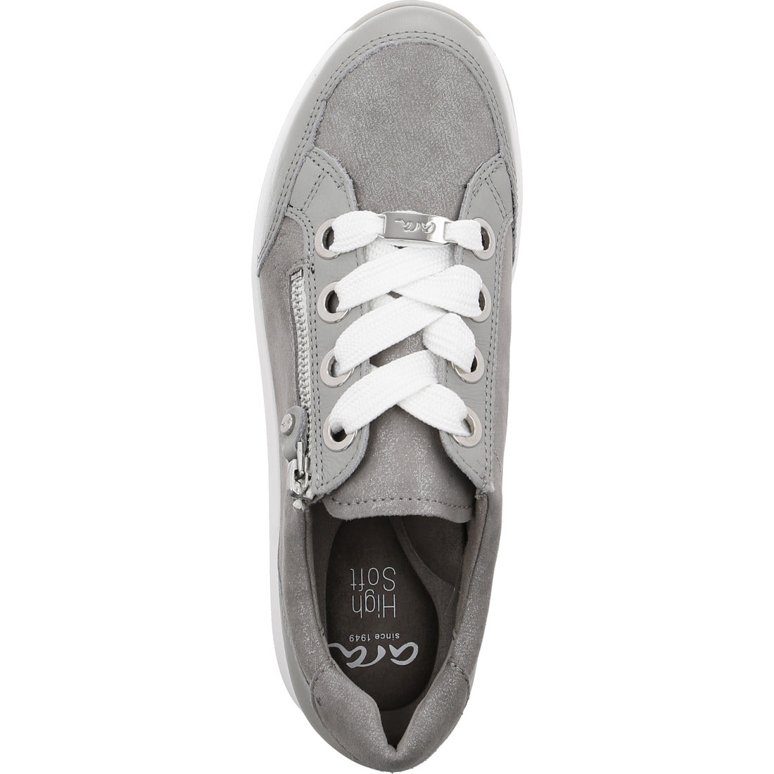 Ara 12-44587 04 H Fit Grey Oyster Osaka Sneakers with Zip