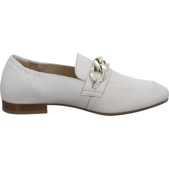 Ara 12-51203-09 Lyon Cream H Fit Loafers with Chain