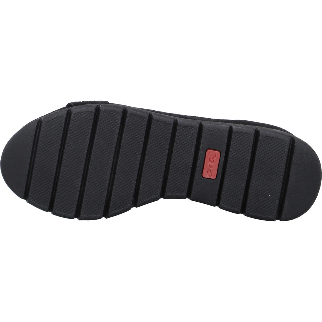 Ara 12-53703-01 Black Wedge Slip On Shoes with Diamonte Detailing