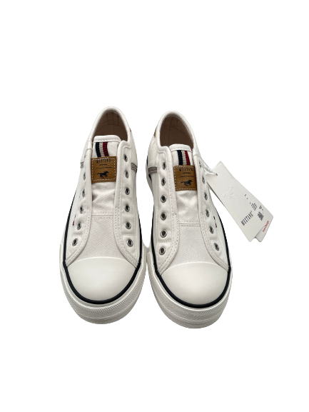 Mustang 1272-402-1 White Slip On Trainers