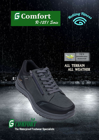 G Comfort R-1281LK Navy Blue Combi  Sneakers with Rolling Fitness