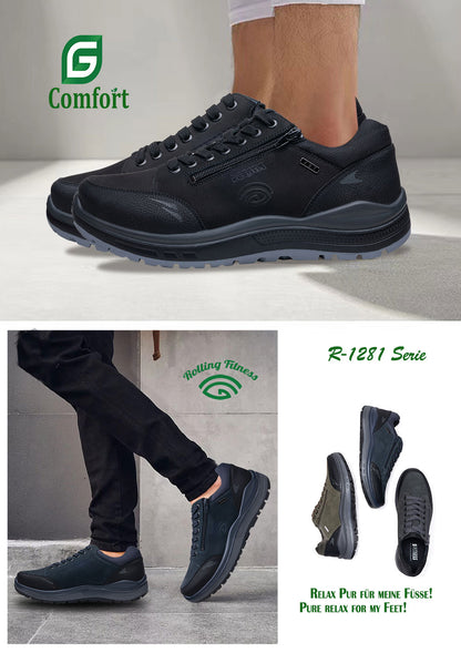 G Comfort R-1281LK Navy Blue Combi  Sneakers with Rolling Fitness