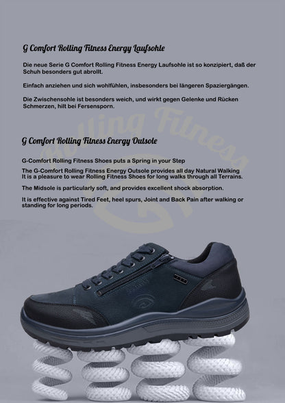 G Comfort R-1281LK Navy Blue Combi  Sneakers with Rolling Fitness
