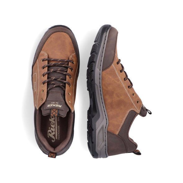 Rieker 14220-25 Brown & Black Combi Lace Sneakers
