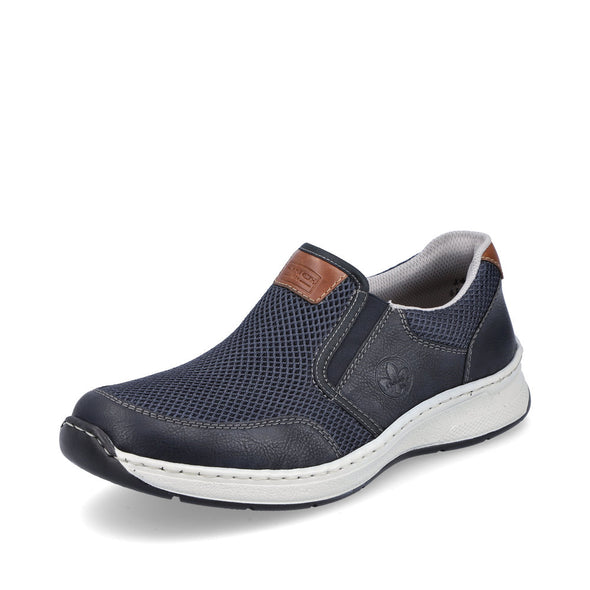 Rieker 14363-14 Navy Mesh Blue Slip On Shoes