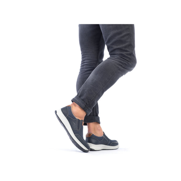 Rieker 14363-14 Navy Mesh Blue Slip On Shoes
