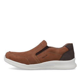 Rieker 14853-24 Tan Brown Pinhole Extra Width (H) Slip On Shoes