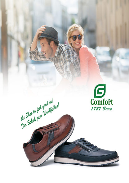 G Comfort 1727 Cognac Tan Lace Shoes
