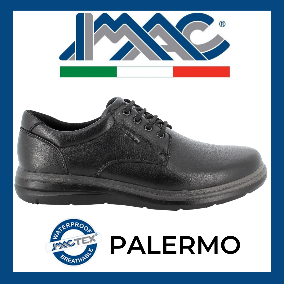 Imac Tex 251619 17060/011 Black Palermo Lace Shoes