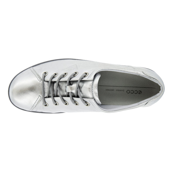 Ecco 206503 11708 Soft 2.0 Alusilver Silver Lace Shoes