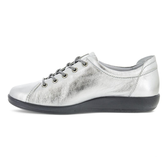 Ecco 206503 11708 Soft 2.0 Alusilver Silver Lace Shoes