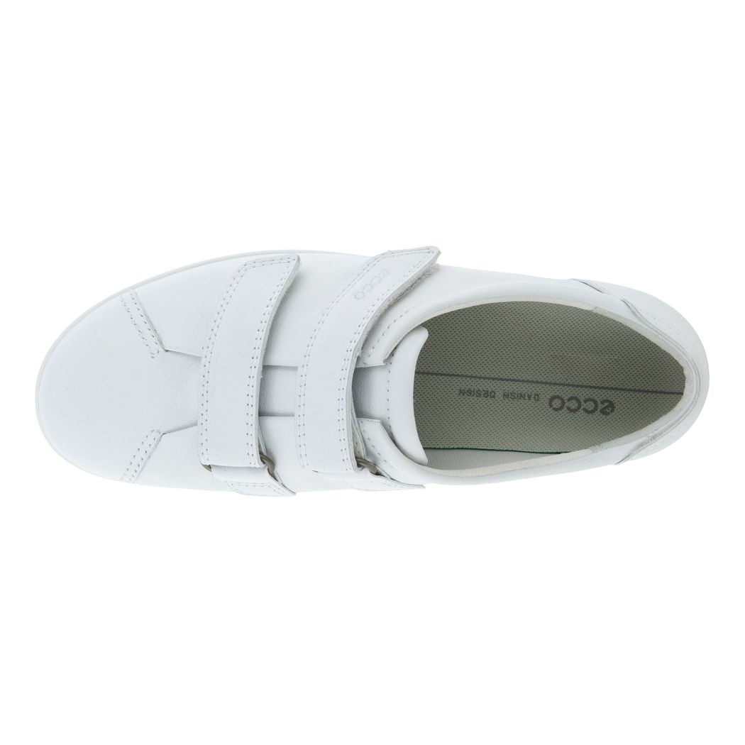 Ecco 206513 01002 Soft2.0 Bright White Velcro Casual Shoes