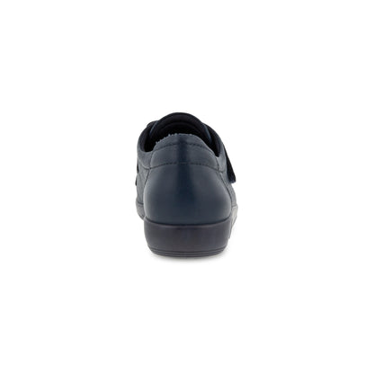Ecco 206513 01038 Soft 2.0 Navy Marine Velcro Casual Shoes
