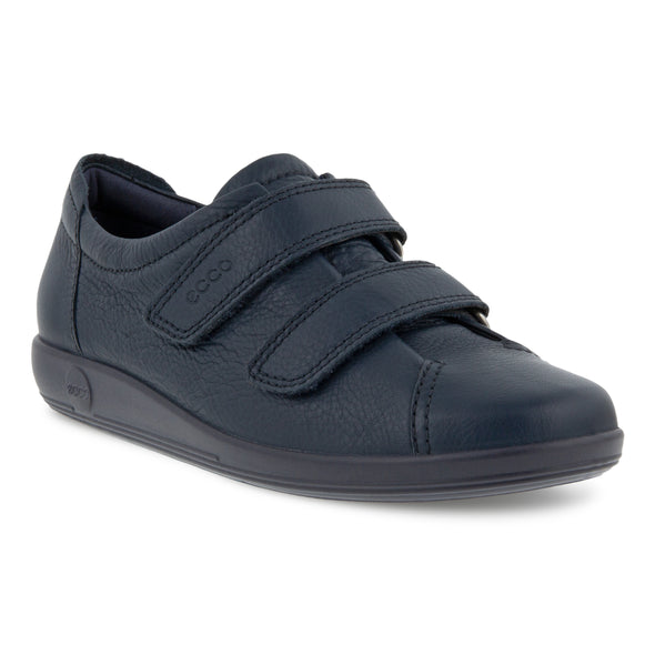 Ecco 206513 01038 Soft 2.0 Navy Marine Velcro Casual Shoes