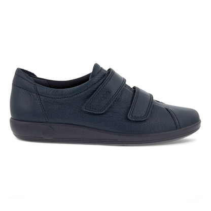 Ecco 206513 01038 Soft 2.0 Navy Marine Velcro Casual Shoes