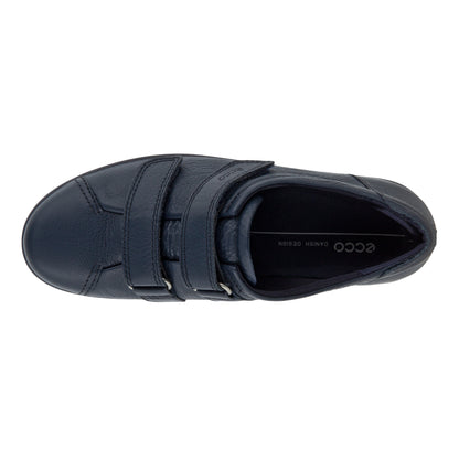 Ecco 206513 01038 Soft 2.0 Navy Marine Velcro Casual Shoes