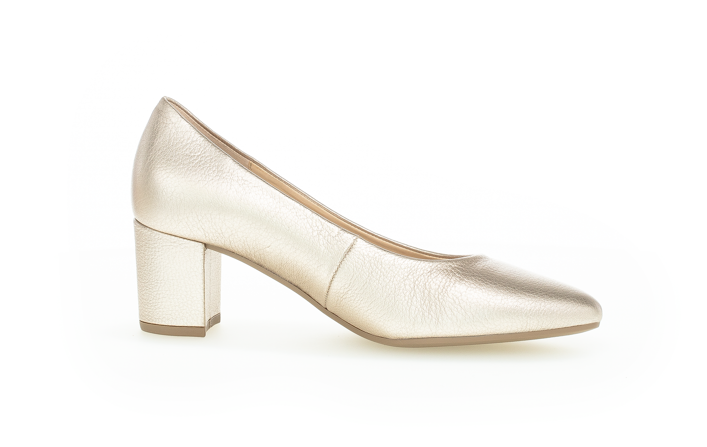 Gabor 21.450.62 Puder/Champagne Gold Block Heels