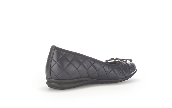 Gabor 22.622.56 Comfort Navy Blue & Gold Detail Slip On Pumps