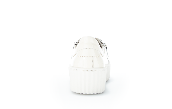 Gabor 23.200.91 Latte Cream Patent Sneakers with 2 Zips