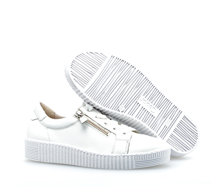 Gabor 23.334.21 White 2 Zip Sneakers