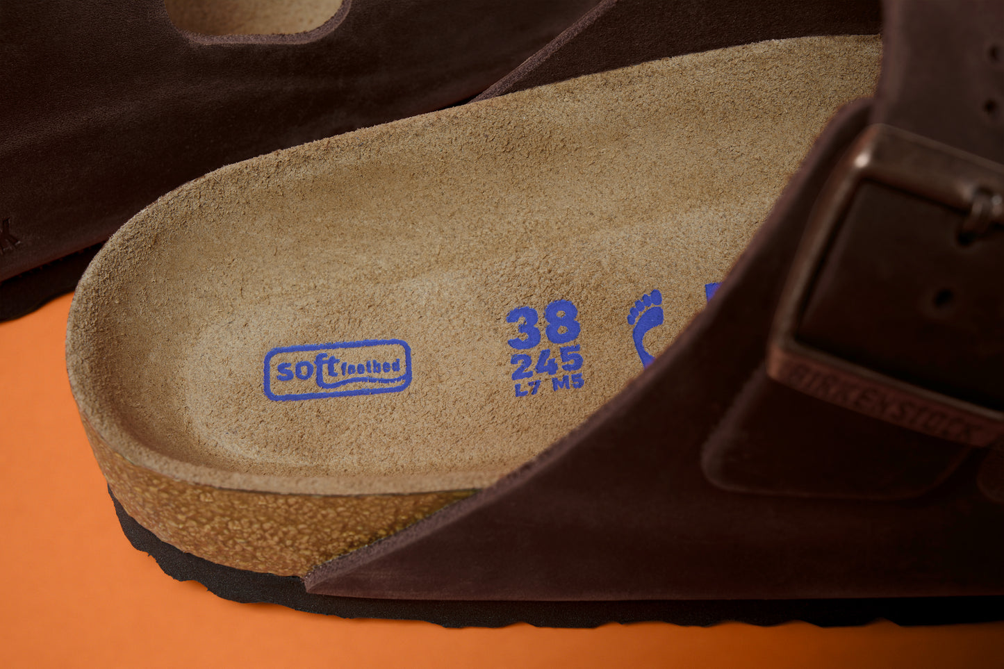 Birkenstock 0452761 Arizona Soft Footbed Natural Leather Oiled Habana Brown Sandals