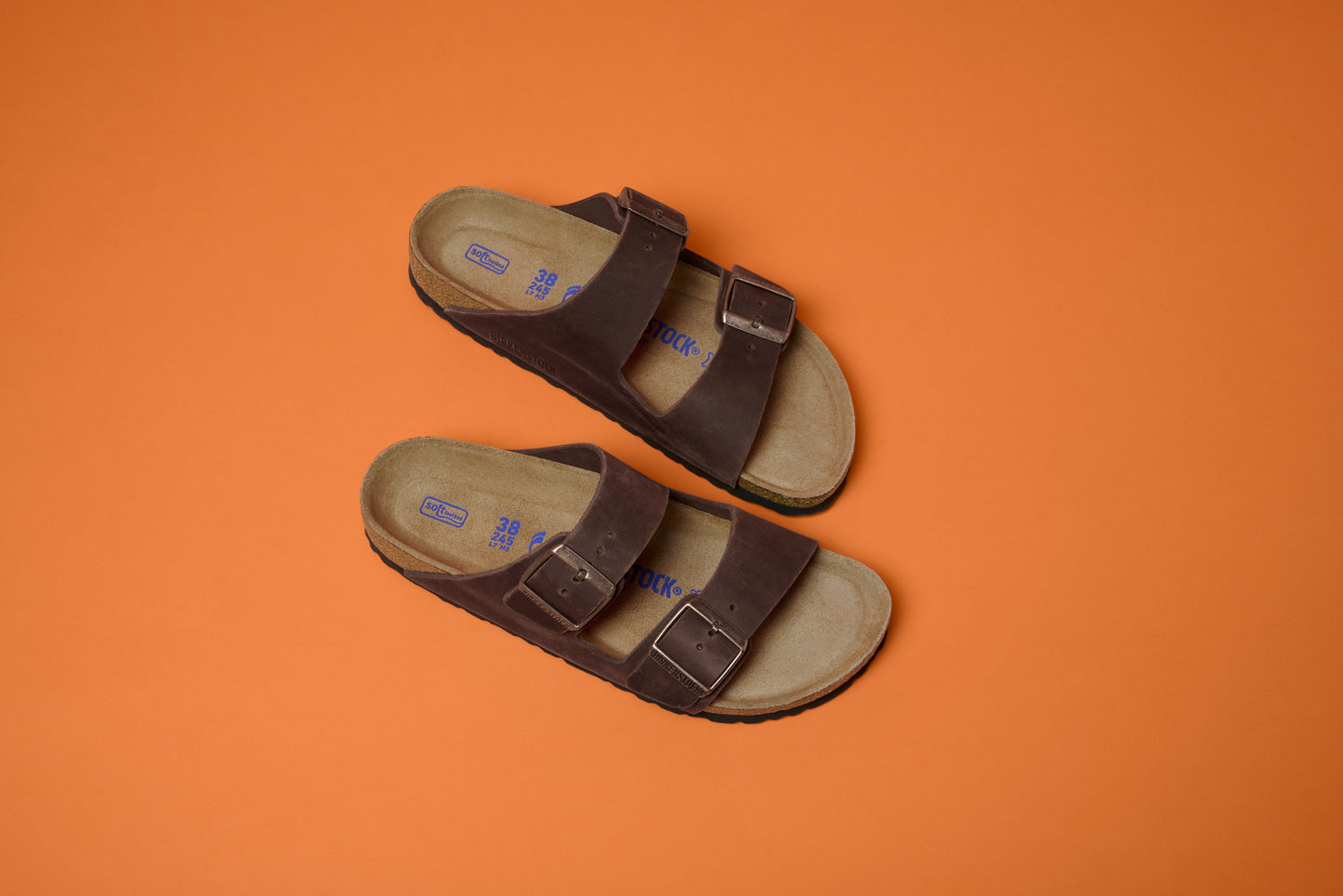 Birkenstock 0452761 Arizona Soft Footbed Natural Leather Oiled Habana Brown Sandals