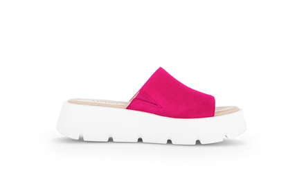 Gabor 24.750.15 Pink Suede Slip On Sandals