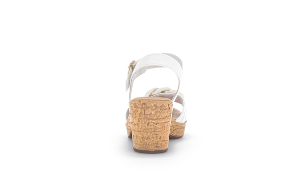 Gabor 24.761.20 Latte Cream Block Heel Sandals