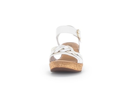 Gabor 24.761.20 Latte Cream Block Heel Sandals