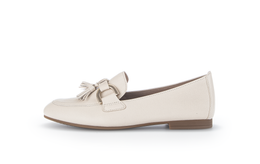 Gabor 25.212.22 Cream Slip On Loafers with Gold Detail