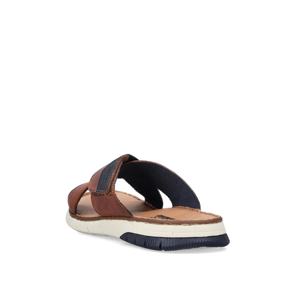 Rieker 25283-23 Brown Slip On Sandals