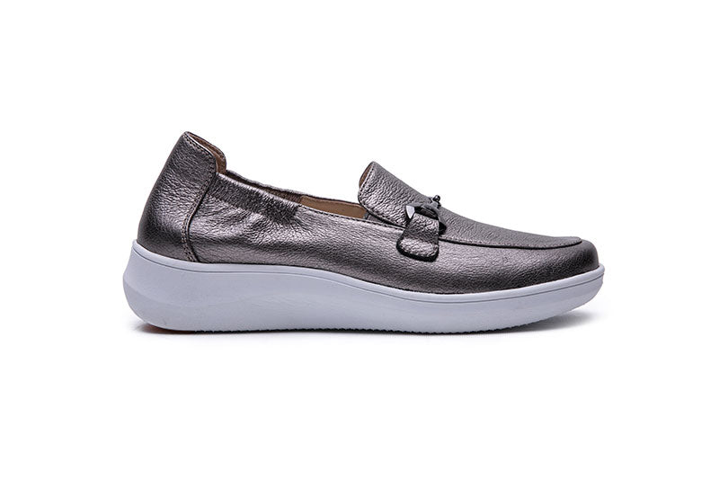 G Comfort 25285 Zinn Metallic Bronze Slip On Moccasins