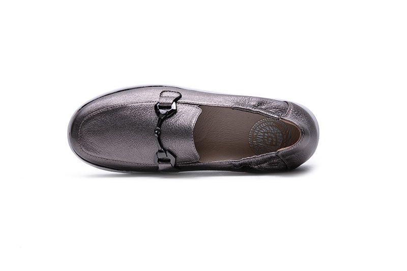 G Comfort 25285 Zinn Metallic Bronze Slip On Moccasins